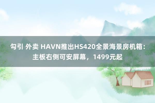 勾引 外卖 HAVN推出HS420全景海景房机箱：主板右侧可安屏幕，1499元起