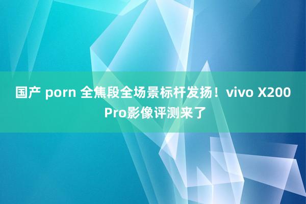 国产 porn 全焦段全场景标杆发扬！vivo X200 Pro影像评测来了