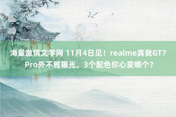 海量激情文学网 11月4日见！realme真我GT7 Pro外不雅曝光，3个配色你心爱哪个？