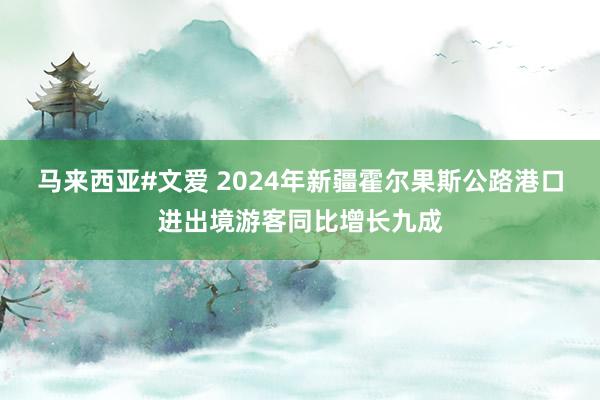 马来西亚#文爱 2024年新疆霍尔果斯公路港口进出境游客同比增长九成